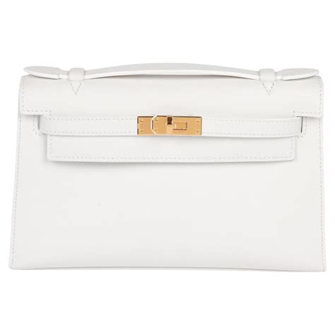 hermes kelly blanc|Hermes kelly pochette price.